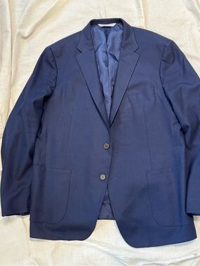 Samuelsohn Classic Men's Navy Blazer - Tailored Two-Button Jacket